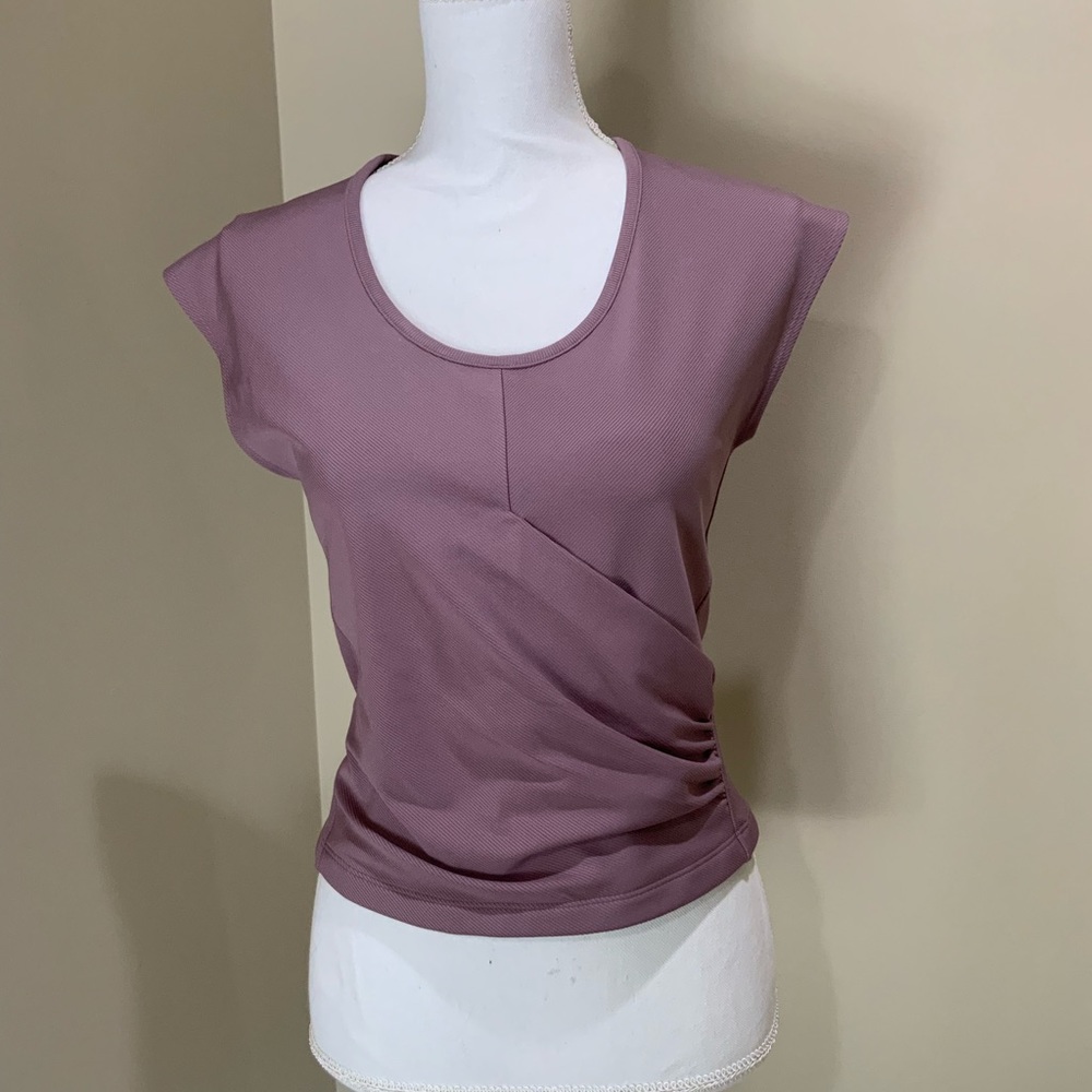 Athleta Bayview TEE/ flora mauve